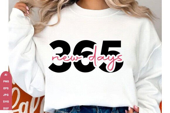 Download 365 New Chances PNG Simple New Years Png - Premium Bundle