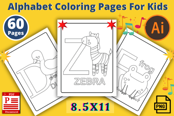 Download Cute Animal Alphabet ABC Coloring Pages - Cute Collection