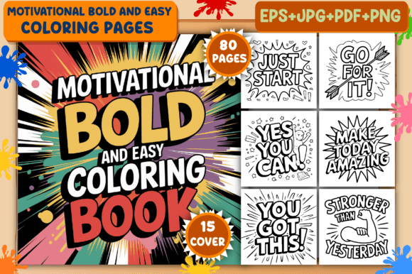 Download Motivational Bold &amp; Easy Coloring Pages - Easy Collection
