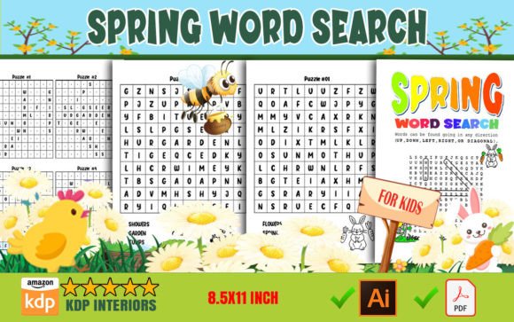 Download Spring Word Search for Kids - For kids Collection