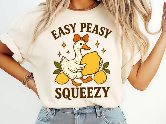 Download Easy Peasy Squeezy Funny Duck T-Shirt - Easy Collection