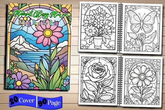 Download Stained Glass Flower Coloring Page - Stained glass flower Collection