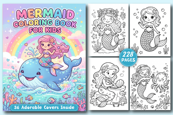 Download Mermaid Coloring Pages for Kids - For kids Collection