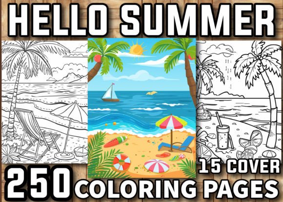 Download 250 Hello Summer Coloring Pages for Kids - For kids Collection