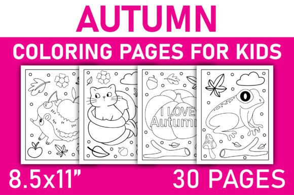 Download Autumn Coloring Pages for Kids Volume-8 - For kids Collection