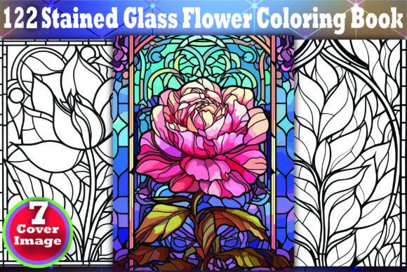 Download 122 Stained Glass Flower Coloring Book - Stained glass flower Collection