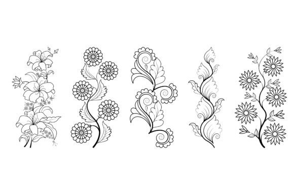 Download Floral Coloring Page Book for Kids V.4 - For kids Collection