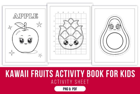 Download Kawaii Fruits Activity Book for Kids - For kids Collection