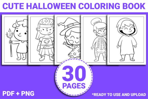 Download CUTE HALLOWEEN COLORING BOOK for KIDS - Cute Collection