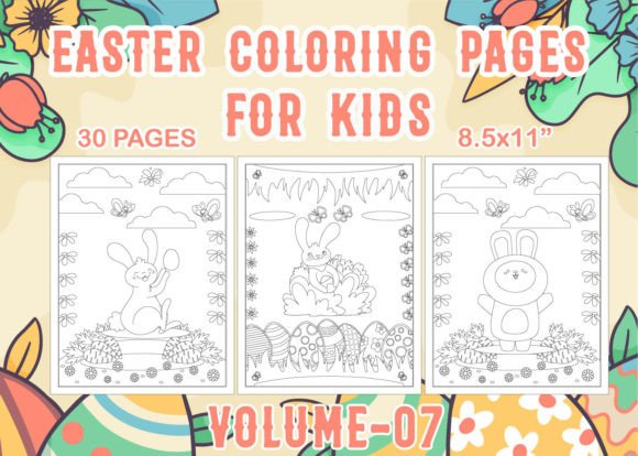 Download Easter Coloring Pages for Kids V-07 - For kids Collection