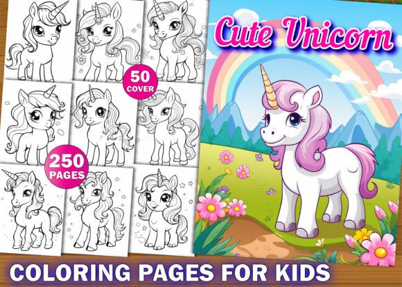 Download 250 Unicorn Coloring Pages for Kids - For kids Collection