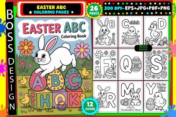 Download Easter ABC Coloring Pages for Kids - For kids Collection