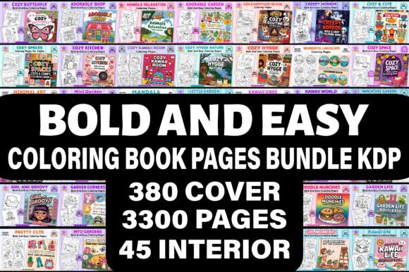 Download BOLD and EASY COLORING BOOK BUNDLE&nbsp; - Easy Collection