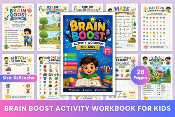 Download Brain Boost Activity Workbook for Kids - For kids Collection