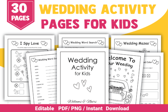 Download Wedding Activity Book for Kids - For kids Collection