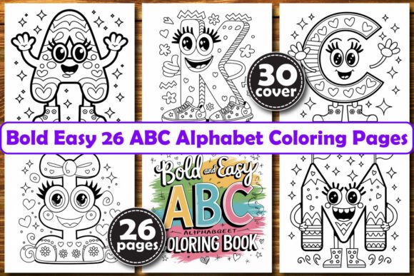 Download Bold Easy 26 ABC Alphabet Coloring Pages - Easy Collection