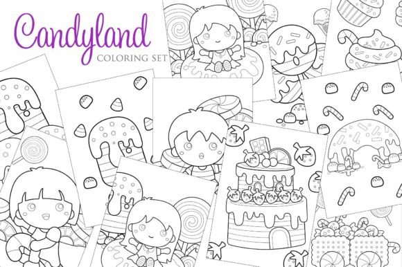 Download Candyland Coloring for Kids and Adult - For kids Collection