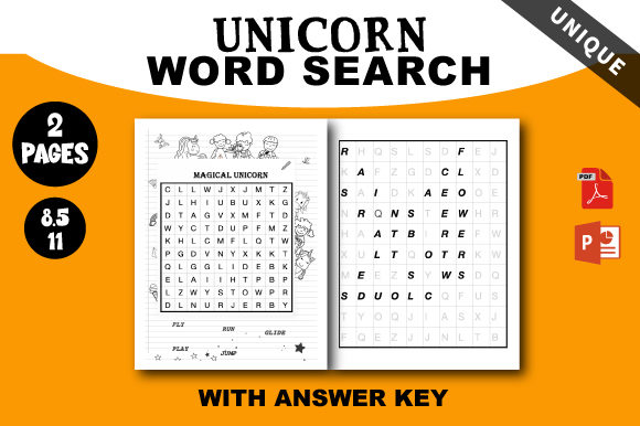 Download Unicorn Word Search for Kids 1MAGICAL - For kids Collection