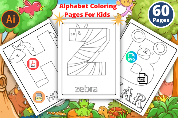 Download Cute Animal Alphabet ABC Coloring Pages - Cute Collection