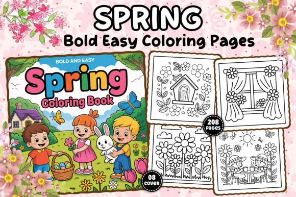 Download Bold and Easy Spring Coloring Pages - Easy Collection