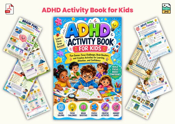 Download ADHD Activity Book for Kids - For kids Collection