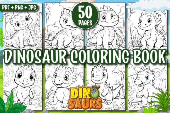 Download CUTE DINOSAUR COLORING BOOK PAGES - Cute Collection