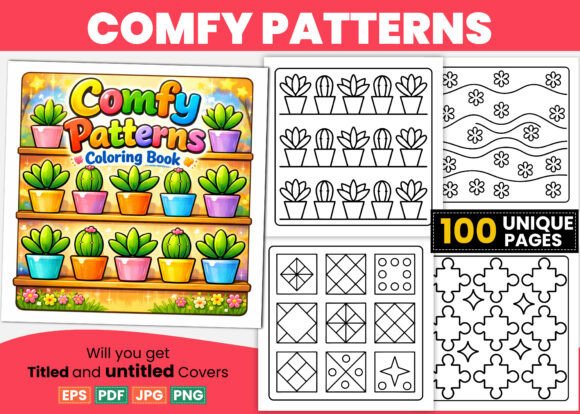 Download Comfy Patterns Bold Easy Coloring Pages - Easy Collection