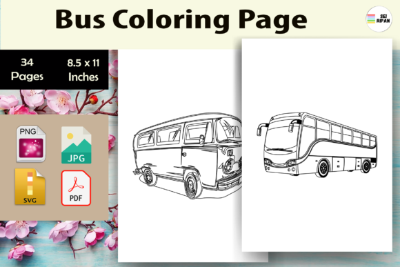 Download Bus Coloring Page for Kids-KDP - For kids Collection