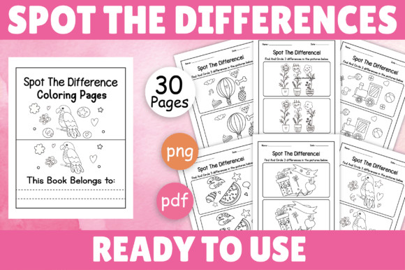 Download Spot the Differences Book for Kids - For kids Collection