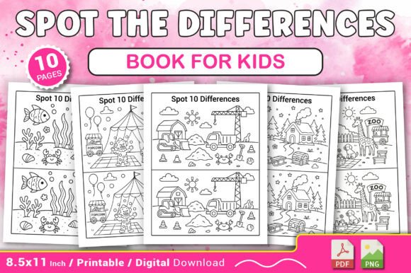 Download Spot the Differences Book for Kids - For kids Collection