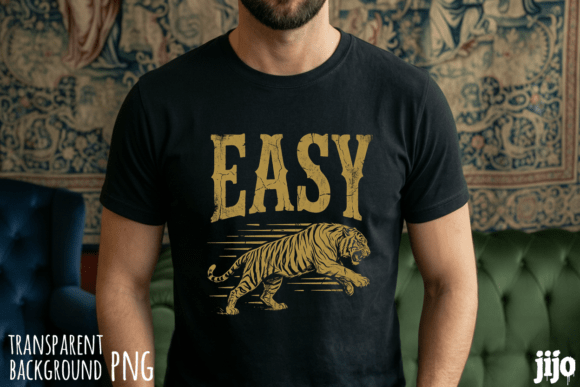 Download Animal Tiger Easy Vintage PNG - Premium Resources