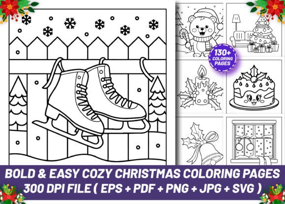 Download Bold Easy Cozy Christmas Coloring Pages - Easy Collection