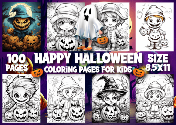 Download Happy Halloween Coloring Pages for Kids - For kids Collection