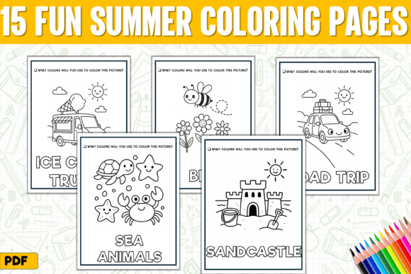Download Easy Summer Fun Coloring Pages for Kids - Easy Collection