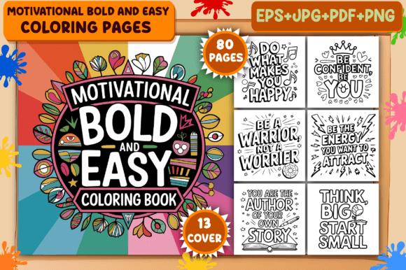 Download Motivational Bold &amp; Easy Coloring Pages - Easy Collection
